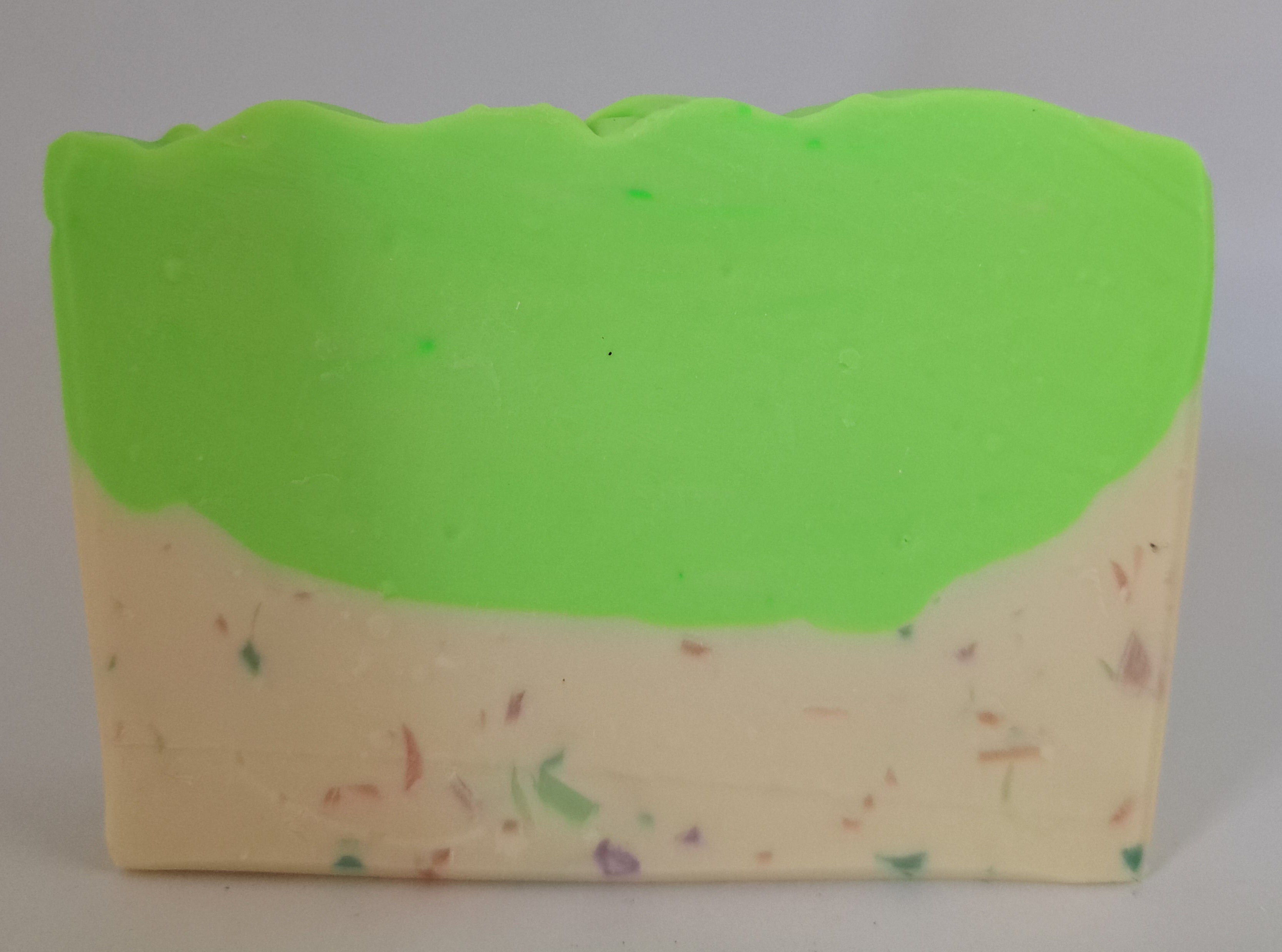 GREEN CONFETTI - Hand-made Cold-process Soap