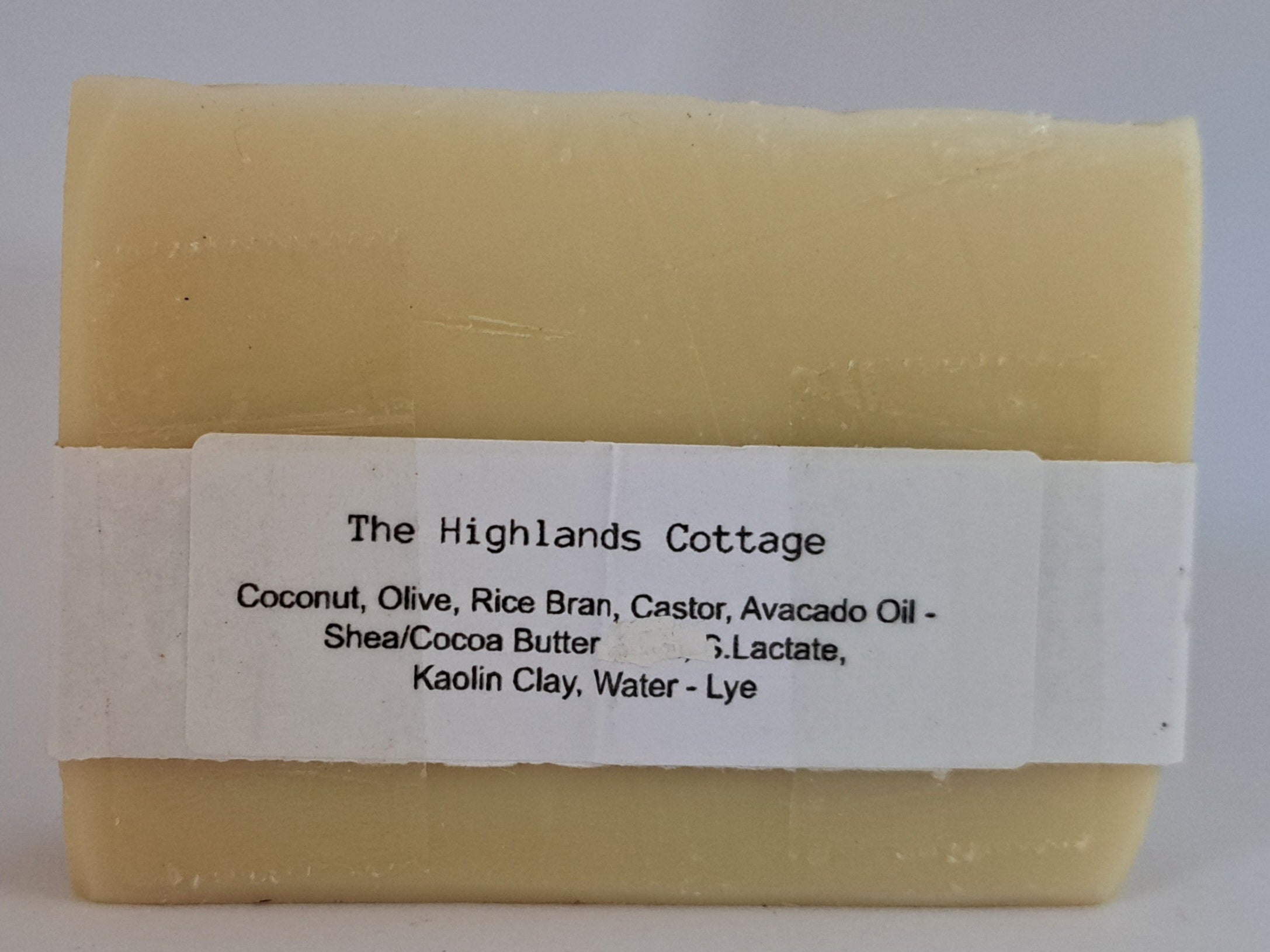 NO COLOUR, NO FRAGRANCE - Hand-made Cold-process Soap