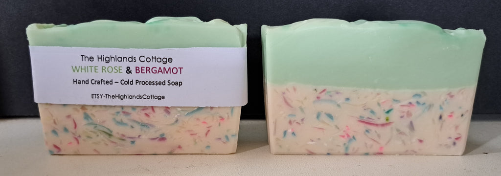 White Rose & Bergamot - Hand-made Cold-process Soap