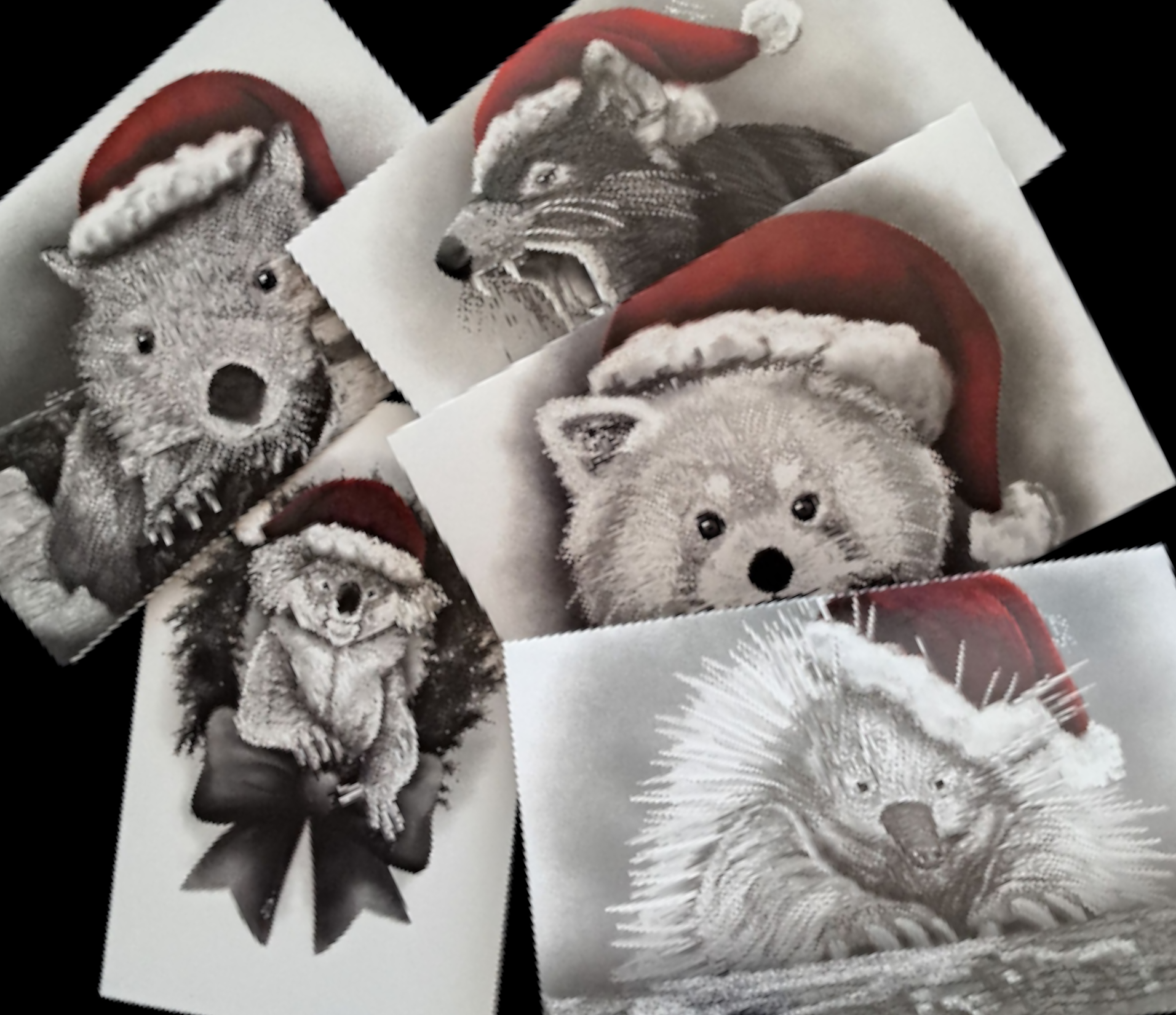 'The Christmas Animal' series Christmas Cards