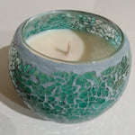 LARGE Mosaic Soy Candle - Turquoise