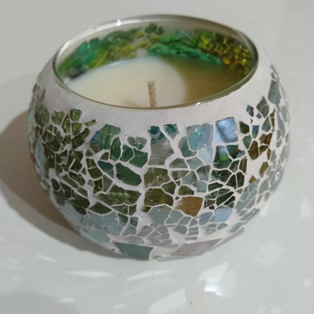 MEDIUM Mosaic Soy Candle - Kaleidoscope