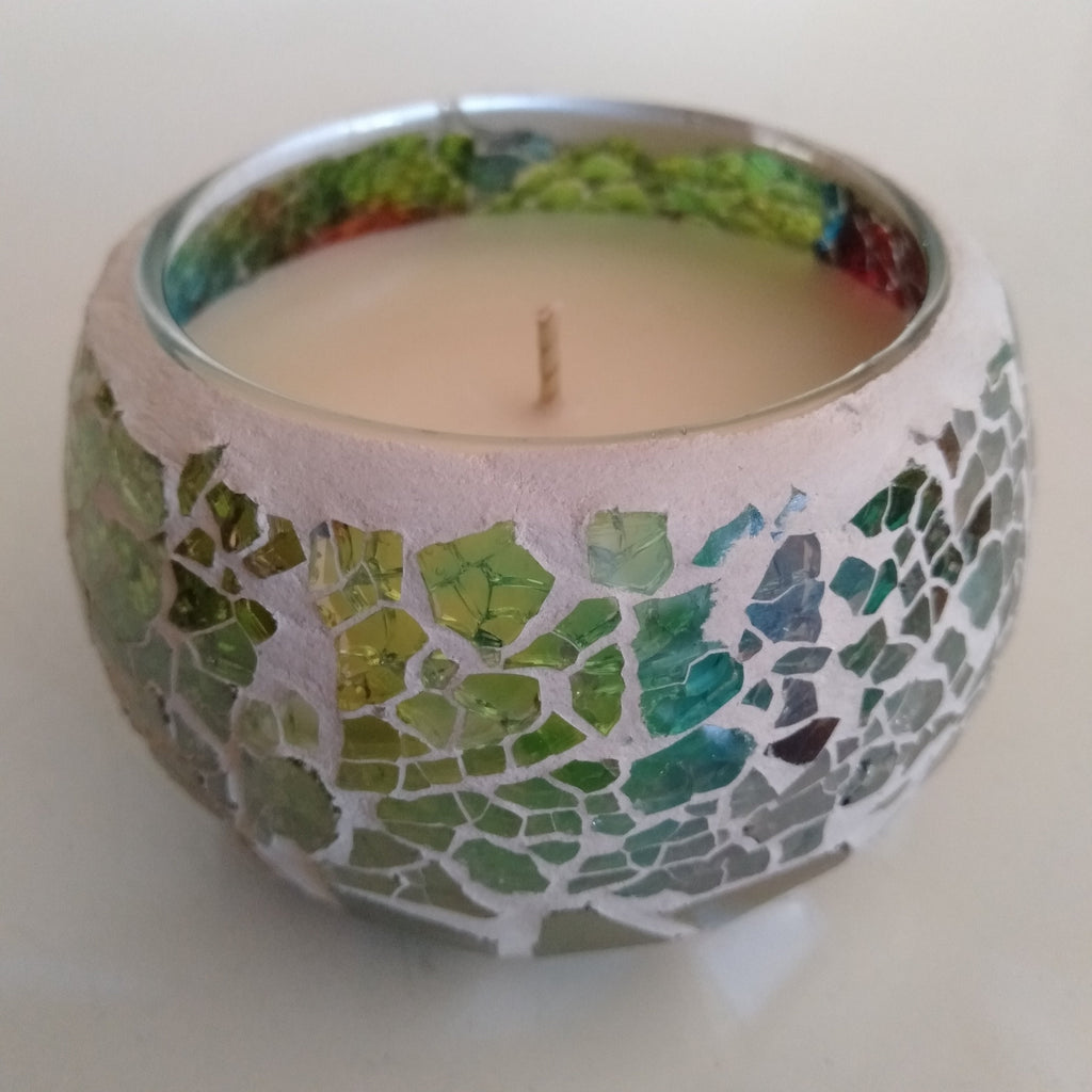 SMALL Mosaic Soy Candle - Kaleidoscope