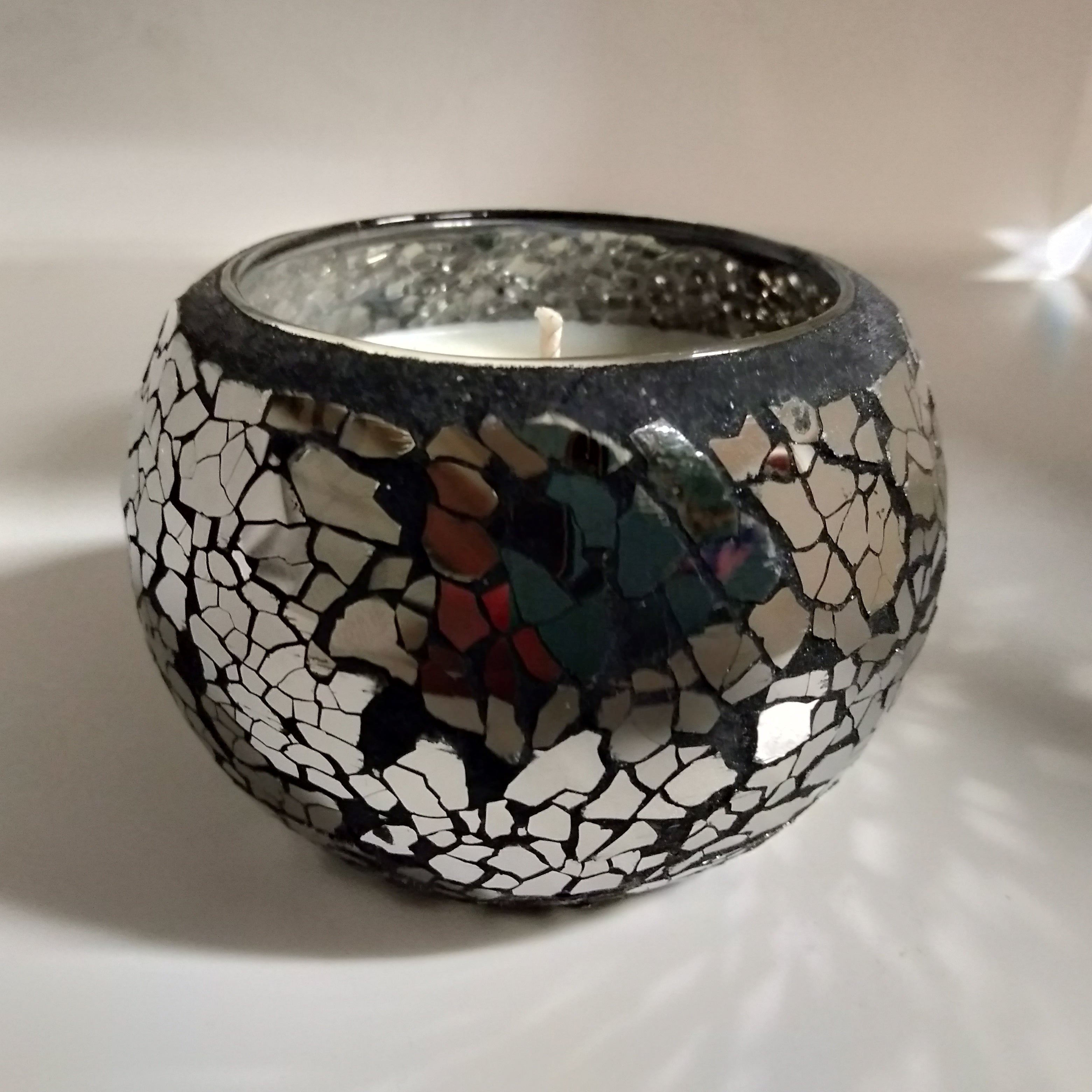 SMALL Mosaic Soy Candle - Black