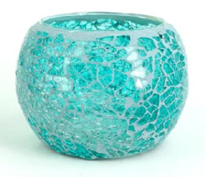 MEDIUM Mosaic Soy Candle - Turquoise