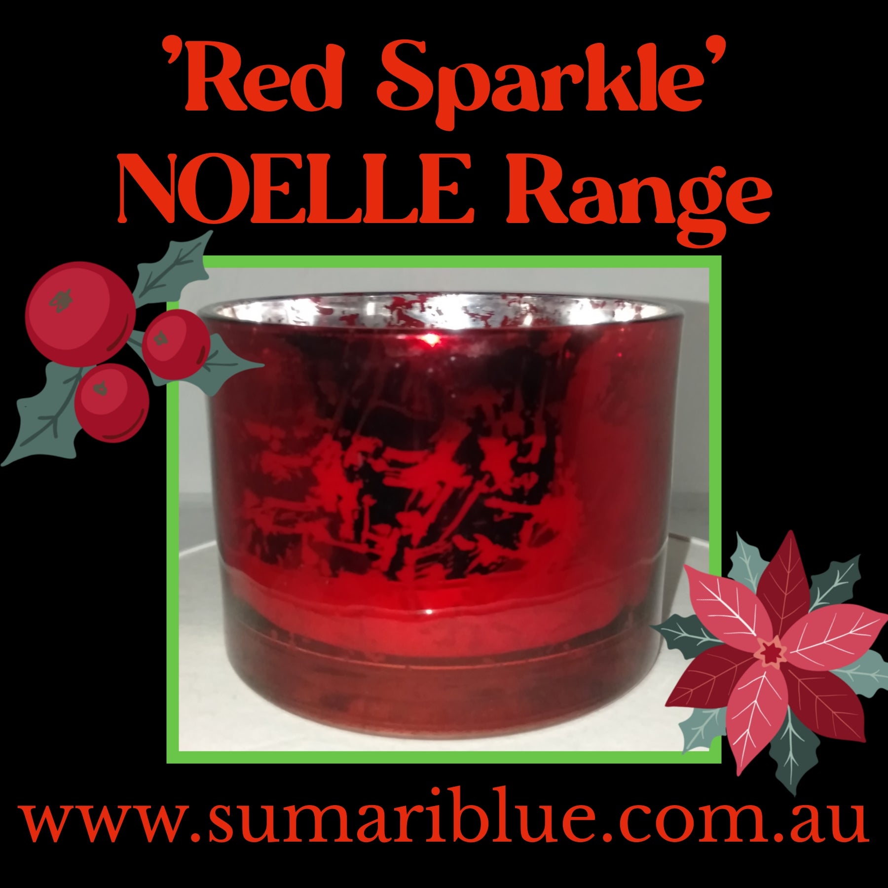 NOELLE Range 350gm - Red Sparkle